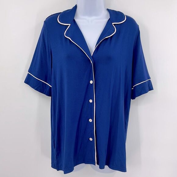Adore Me Button‎ Up PJ Top ONLY Size Large - Picture 1 of 3